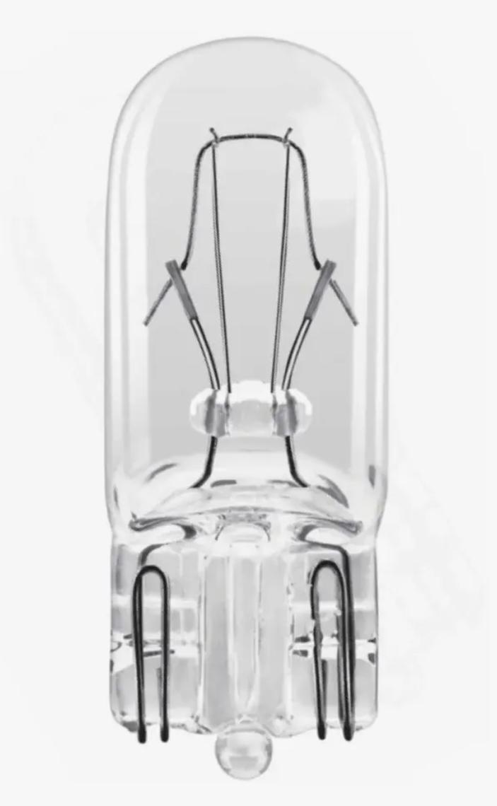 LAMPARA/FOCO T10 TABLERO 12V 4W CRISTAL HALOGENA NRO399