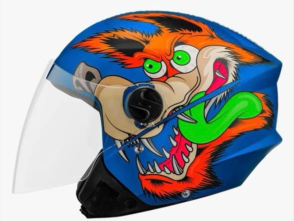 CASCO ABIERTO COYOTE  PRO TORK AZUL MATE L