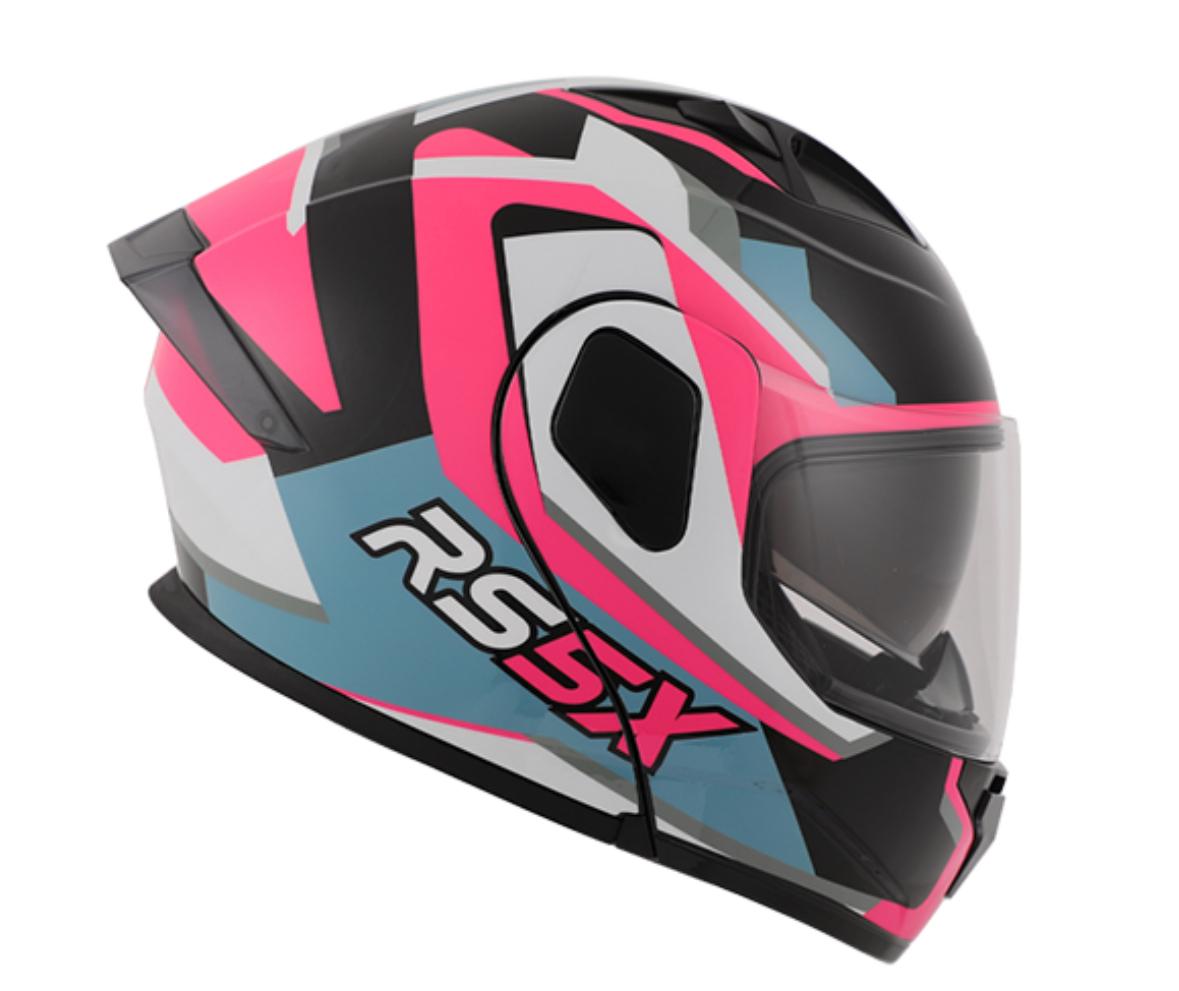 CASCO REBATIBLE RS5X VERTEXROSA BRILLANTE HANK S