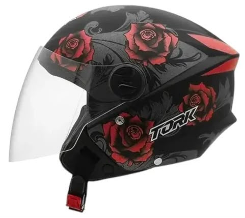 CASCO ABIERTO  PRO TORK FLOWER ROJO S
