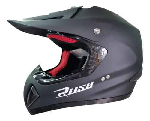 CASCO CROSS RUSH NEGRO TALLE XL