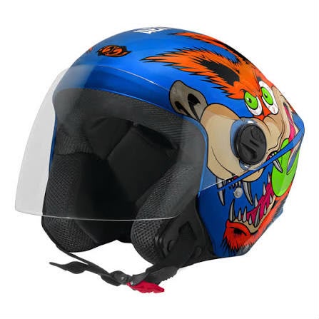 CASCO ABIERTO COYOTE PRO TORK BRILLO AZUL M