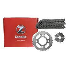 KIT TRASMISION ZANELLA RX 150 ZANELLA ORIGINAL CADENA CORONA Y PIÑON