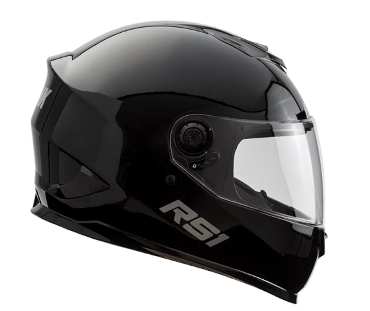 CASCO INTEGRAL HAWK RS1 ALPHA NEGRO BRILLANTE L