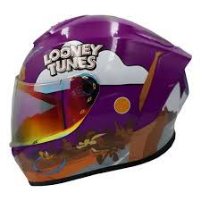 CASCO INTEGRAL DC CORRECAMINOS LOONEY TUNES ROSA BRILLANTE   M   EDGE
