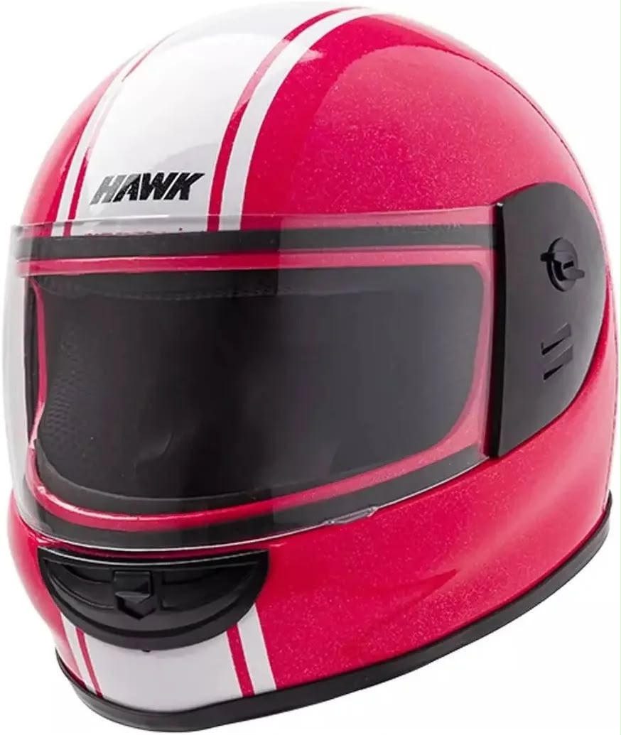 CASCO NIÑO RS ROSA BRILLANTE HAWK