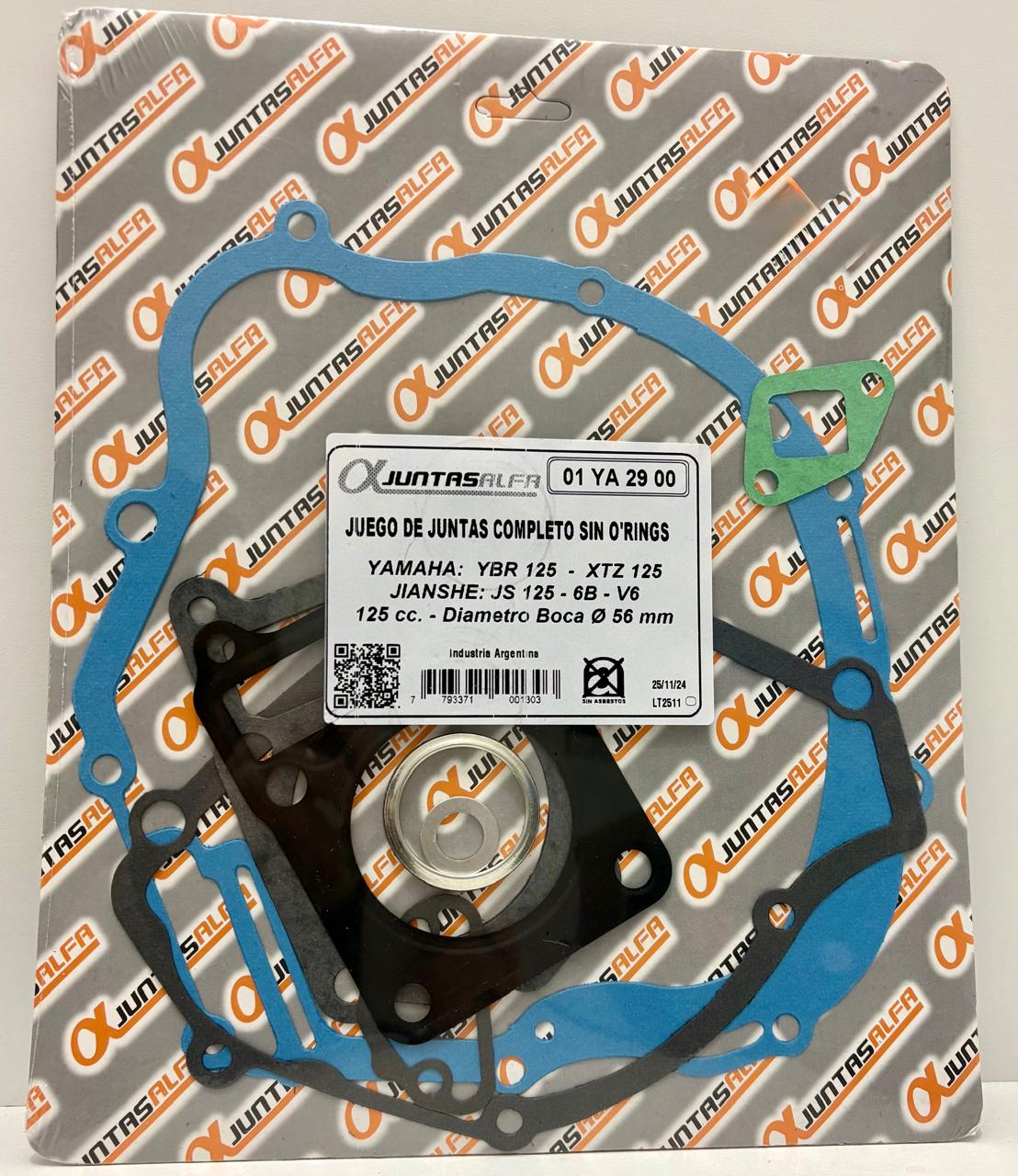 JUNTA YAMAHA YBR 125 JUEGO ALFA NRO873