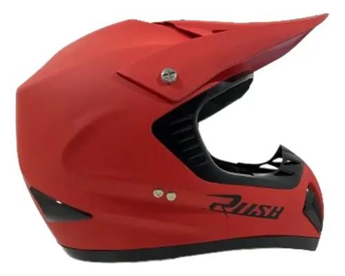 CASCO CROSS RUSH ROJO TALLE XL