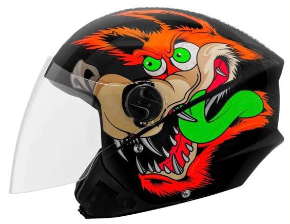 CASCO ABIERTO COYOTE  PRO TORK NEGRO MATE M