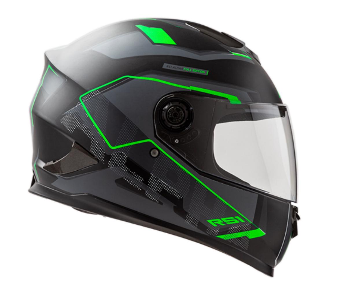 CASCO INTEGRAL HAWK RS1 ALPHA NEGRO VERDE M