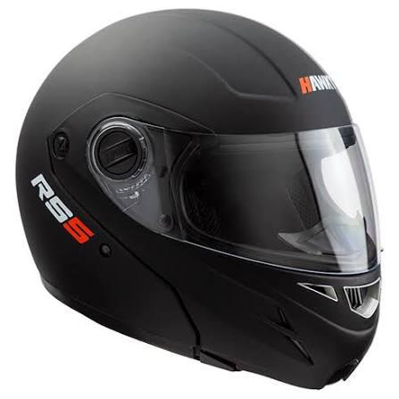 CASCO REBATIBLE HAWK RS5 NEGRO MATE  L