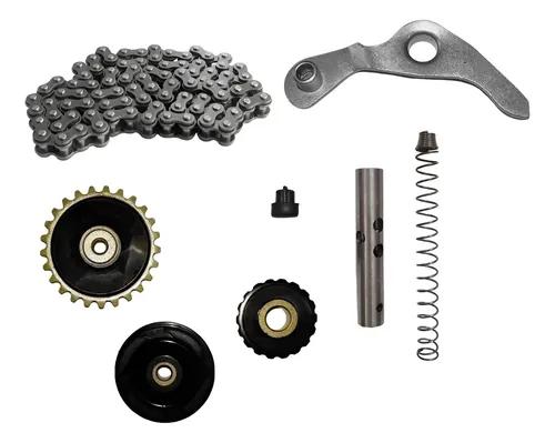 KIT DISTRIBUCION COMPLETO MOTO 110 CADENA 84 NSU NRO633 NRO973