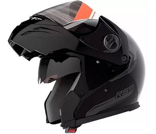 CASCO REBATIBLE HAWK RS5 VECTOR NEGRO BRILLANTE M