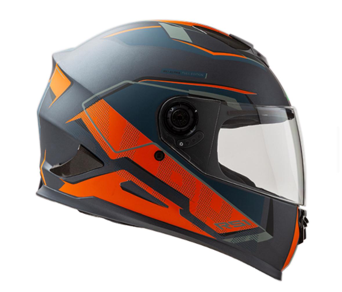 CASCO INTEGRAL HAWK RS1 ALPHA NEGRO NARANJA L