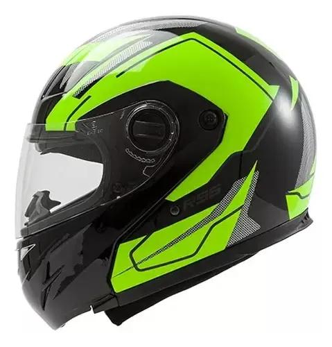 CASCO REBATIBLE HAWK RS5 VECTOR NEGRO/VERDE M