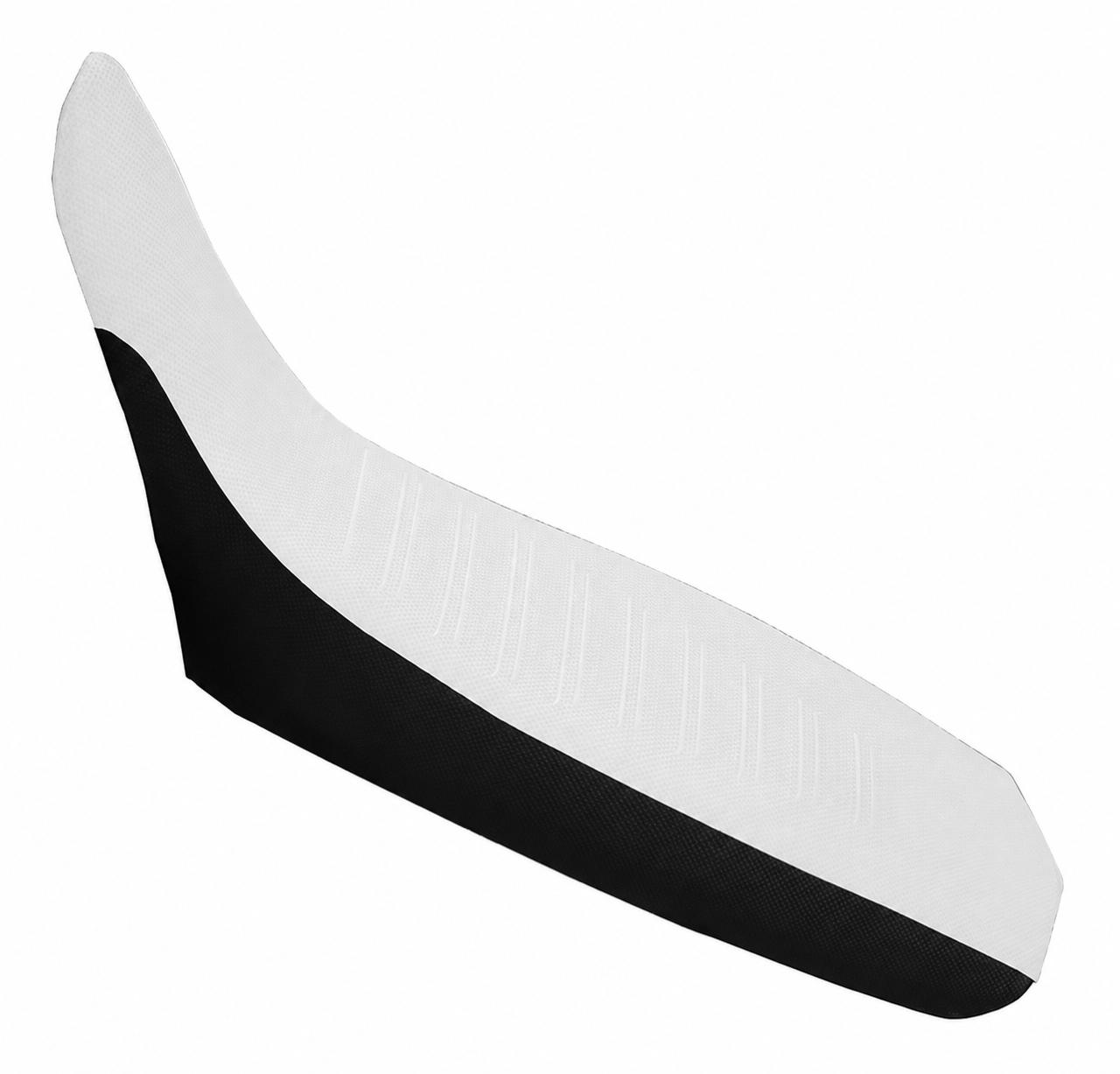 FUNDA ASIENTO ANTIDESLIZANTE YAMAHA XTZ 125 BLANCA NEGRA LISA NRO969