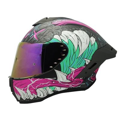 CASCO INTEGRAL EDGE DOT/ECE SHANGHAI MONSTER PURPURA  M
