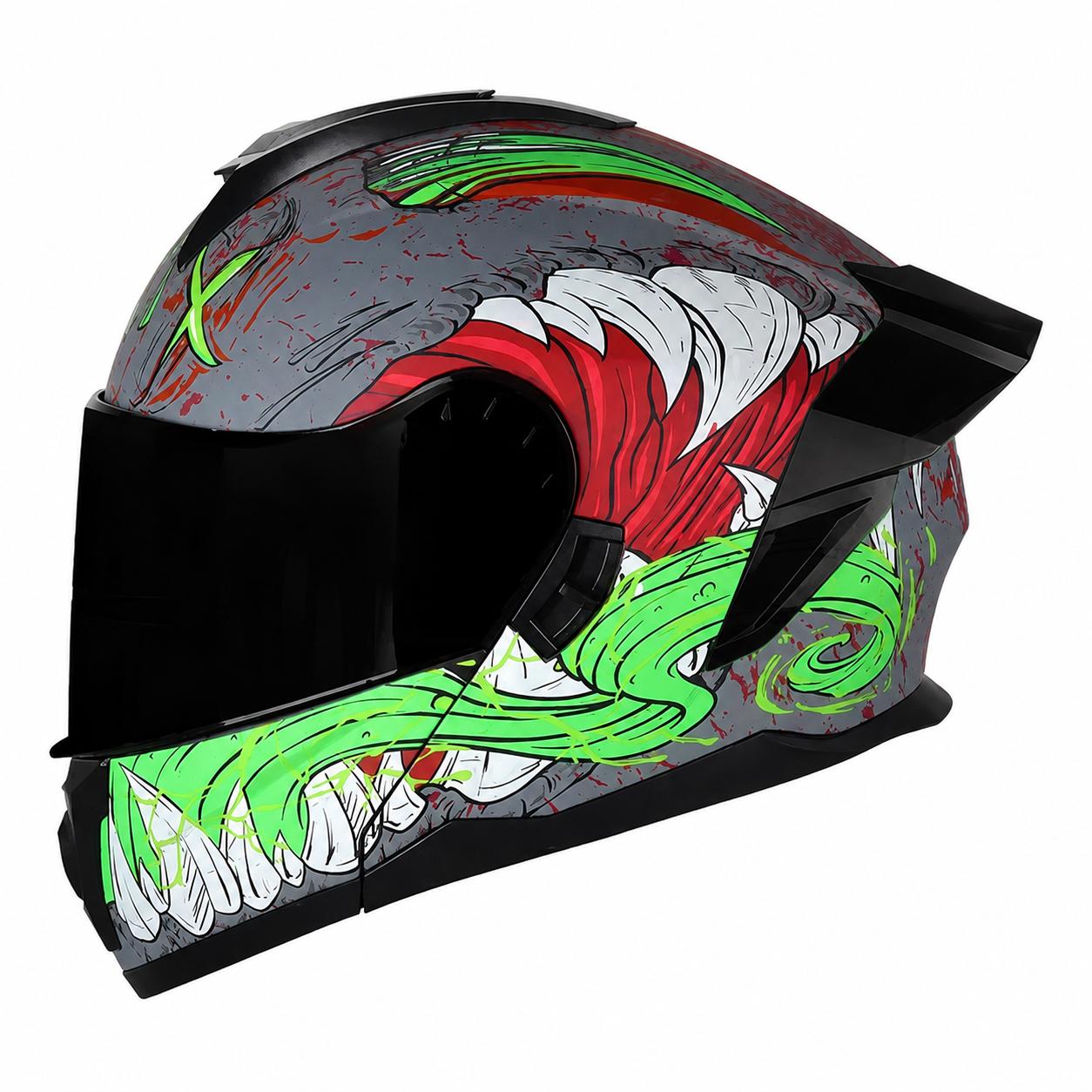 CASCO REBATIBLE EDGE BOSTON MONSTER VERDE  L