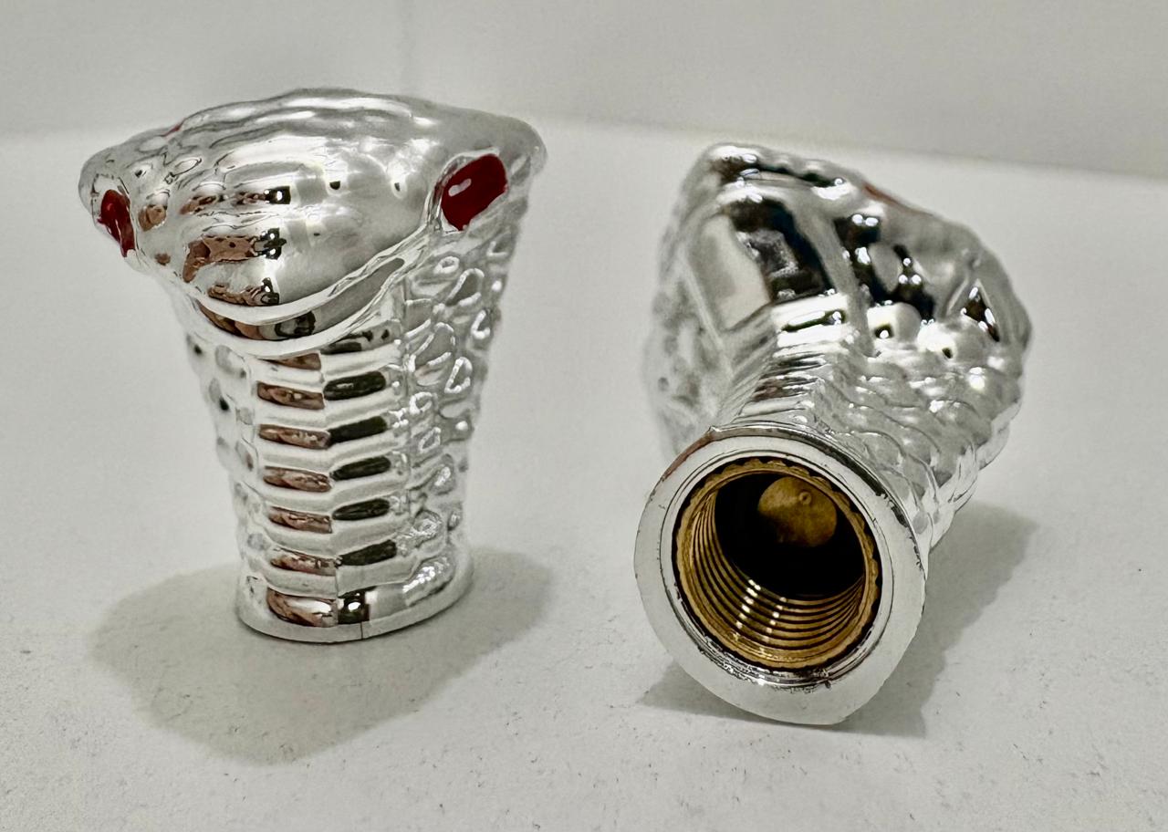 TAPON VALVULA RUEDA SERPIENTE ALUMINIO