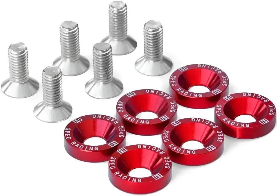 ARANDELA ANODIZADA ROJA C/U NRO972